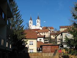 Zagorje - cerkev poleti